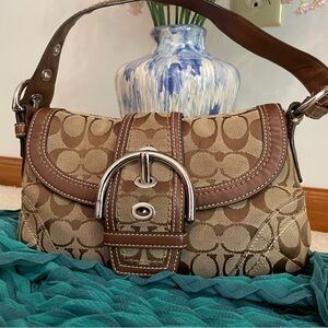 Authentic tan Coach purse!